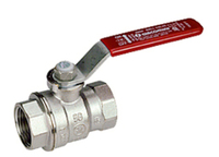 13300006 TECE TECEflex Кран шаровый полнопроходной, резьба внутр./внутр, хром., ручка -рычаг, красный, 2"