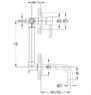 Смеситель скрытого монтажа для раковины Omnires Y1215 NBL