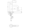 Смеситель для раковины Omnires Y Y1210NCR, хром