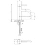 Смеситель для раковины Omnires Y Y1210STCR, хром