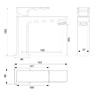 Смеситель для раковины Omnires Parma PM7410CRB, хром/белый