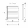 Полотенцесушитель водяной Lemark Unit П10 LM45810BL 500x800, черный