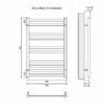Полотенцесушитель электрический Lemark Melange LM49810E П10 500x800, левый/правый