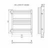 Полотенцесушитель электрический Lemark Bellario LM68607E П7 500x600, левый/правый