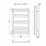 Полотенцесушитель электрический Lemark Bellario LM68810E П10 500x800, левый/правый