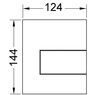 9242810 TECE TECEsquare Urinal, нержавеющая сталь, сатин