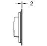 9242810 TECE TECEsquare Urinal, нержавеющая сталь, сатин