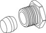 717501 TECE TECEflex Концовка для монтажной трубы 15 х 1/2''
