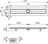 600800  TECE  TECEdrainline  Канал дренажный, 800 мм