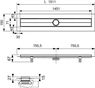 601500  TECE  TECEdrainline  Канал дренажный, 1500 мм