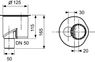 650003 TECE TECEdrainline Сифон вертикальный, 1,3 л/c. /ск