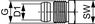 717501 TECE TECEflex Концовка для монтажной трубы 15 х 1/2''