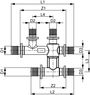 718501 TECE TECEflex Двойной тройник 16 х 16 х 16