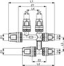 8740101 TECE TECElogo Двойной тройник 16 х 16 х 16