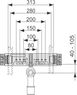 9020033 TECE TECEprofil Установочный комплект для подкл. раковины